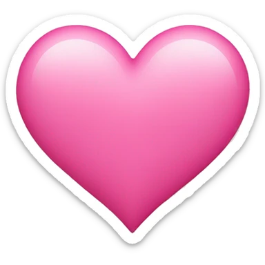 Pink heart sticker