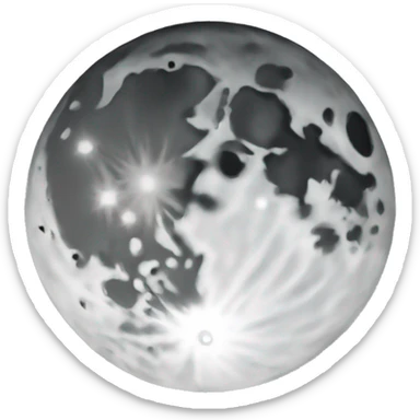 Moon sticker