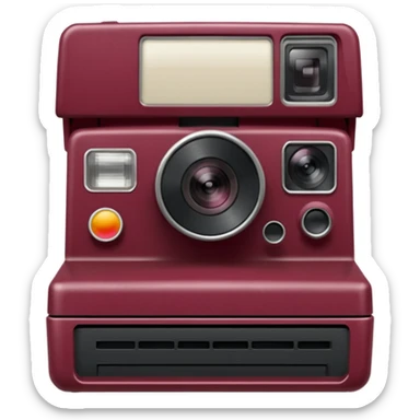 Polaroids pictures with burgundy theme sticker