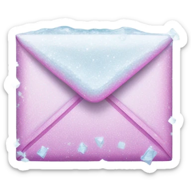 pink frozen email envelope sticker