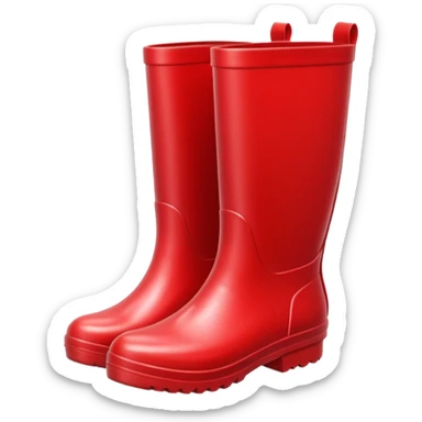 red rain boot sticker