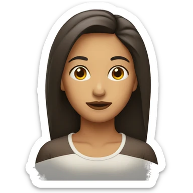 Woman side eyes  sticker