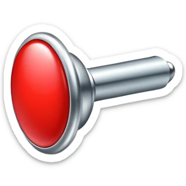 red round pushpin sticker