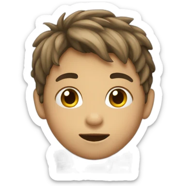 Un niño gritando sticker