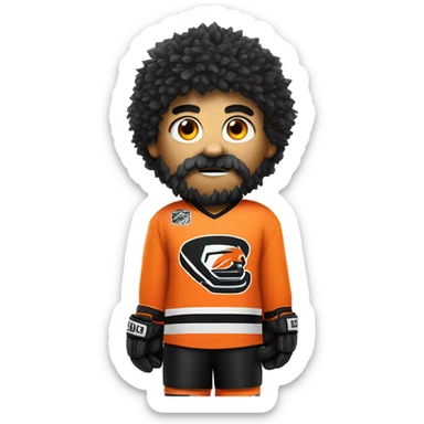 flyers gritty mascot sticker