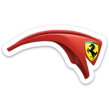 Ferrari logo F1 sticker