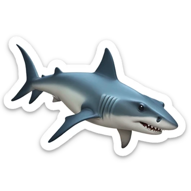Hammerhead shark sticker