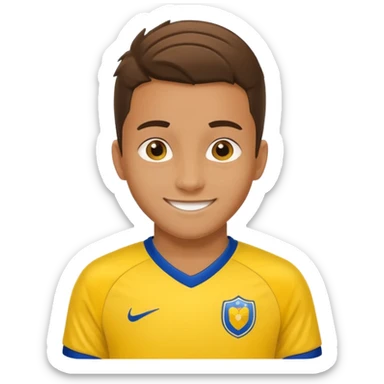 Soccer Player in yellow dress sticker