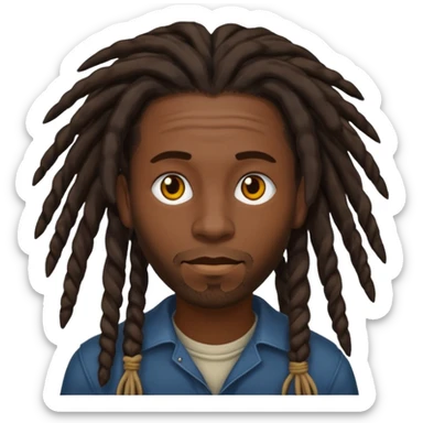 dreadhead man  sticker