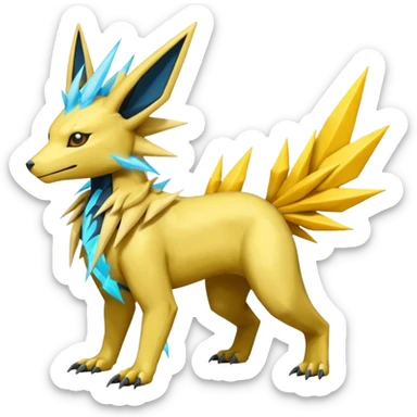 Jolteon-Salandit-Manectric-Electrike-Zeraora-Fakémon-hybrid-creature (full body)  sticker