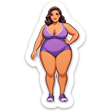 Big beautiful woman sticker