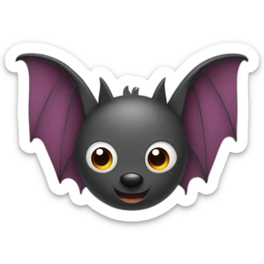 Bat con colores de valencia sticker