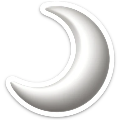 Luna Creciente sticker