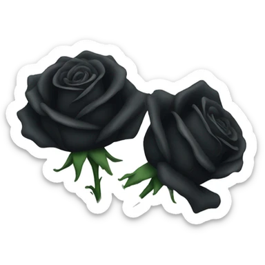 black rose sticker