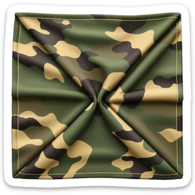 forrest camouflage bandana sticker
