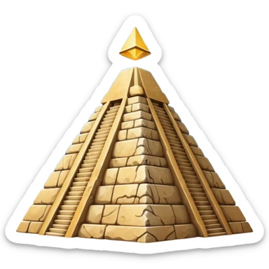 beautiful pyramid starry baroque sticker
