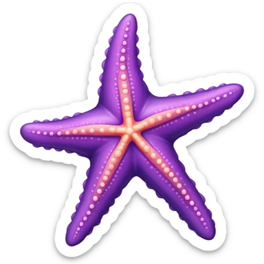 estrella de mar morada  sticker
