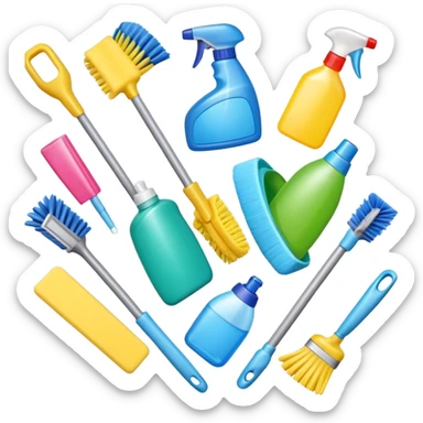 cleaning supplies sticker