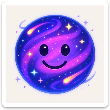 new emoji, creative, unique, vibrant and imaginative style sticker
