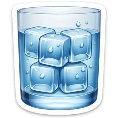 ice cubes sticker