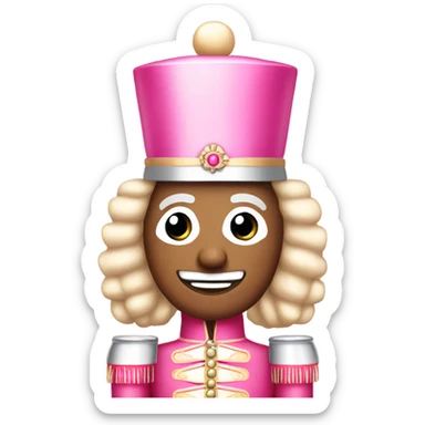 pink nutcracker  sticker
