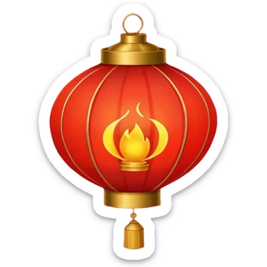 chinese lantern sticker