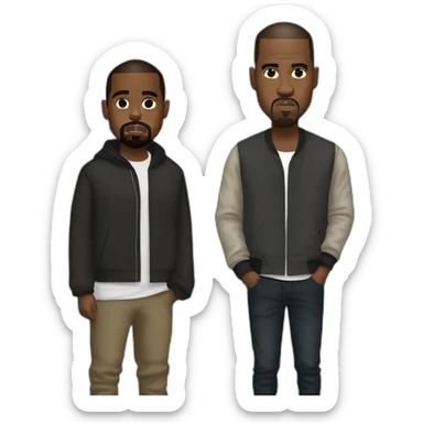 kanye west and jayz sticker