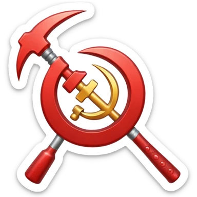 hammer and sickle sticker