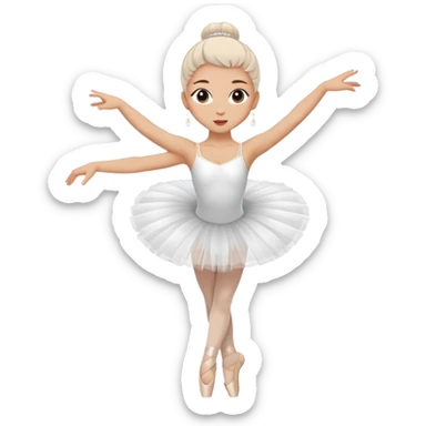 classic ballet dancer sticker