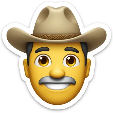 hombre con sombrero vueltiao sticker