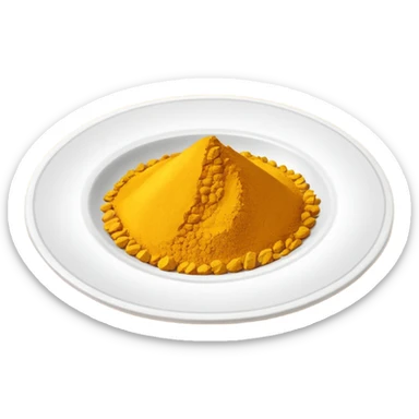 turmeric powder in a plate, iphonz emoji sticker
