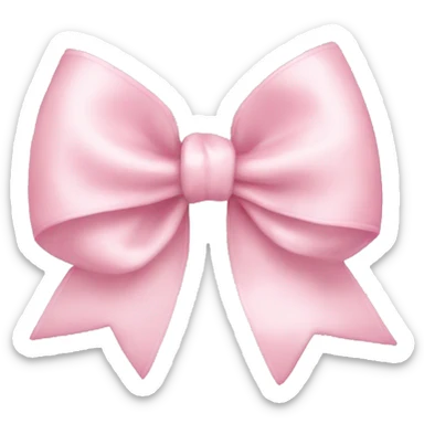 light pink bow sticker