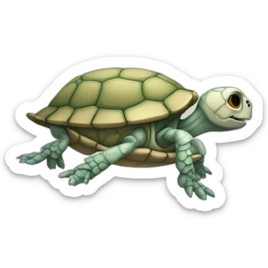 Skeleton of a turtle sticker
