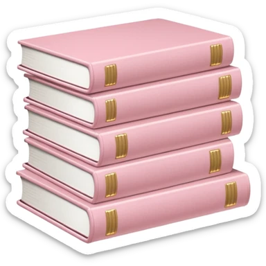light pale Pink Books Scanner sticker