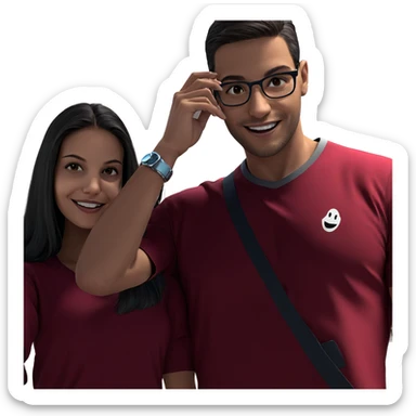 happy moment with friends sticker