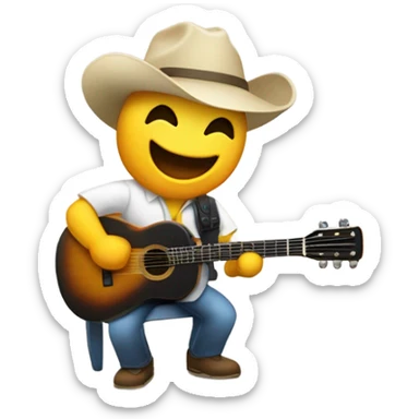 Un caballo tocando música con una guitarra eléctrica  sticker