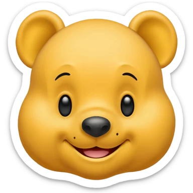 Make a Winnie the pooh emoji sticker