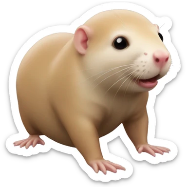 mole rat sticker