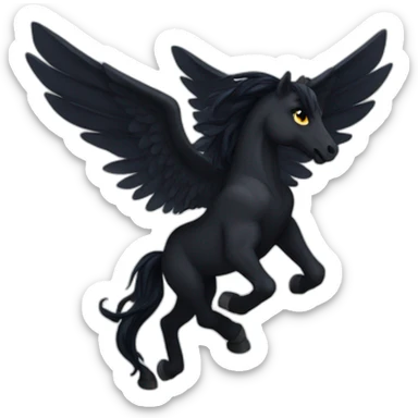 Pegasus of darkness sticker