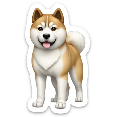 Akita Dog Breed Full Body sticker
