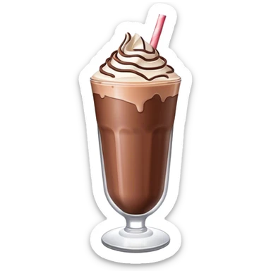 Chocolate milkshake sticker