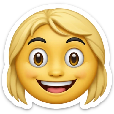 A pomni emoji from the amazing digital circus sticker