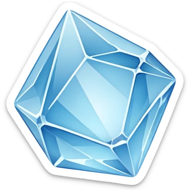 crystal of ice sticker