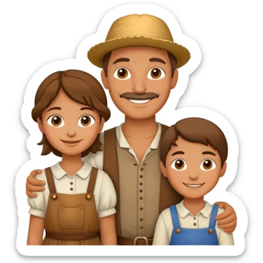 peasants family sticker