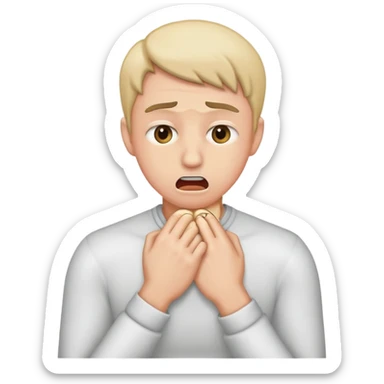 can you make a emoji using it hands to choke themself sticker