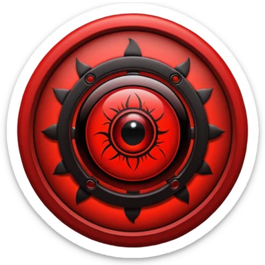 The sharingan from naruto sticker
