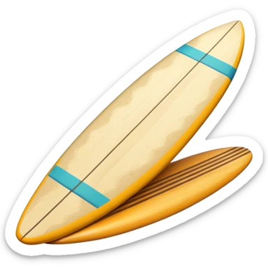 Surfboard Stuck in Sand sticker