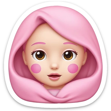 babypink wall poster sticker