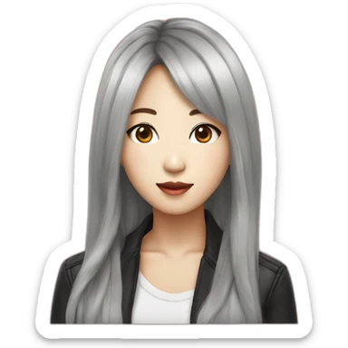 K pop female singer sticker