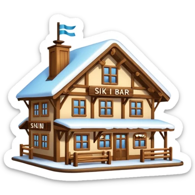 ski bars sticker
